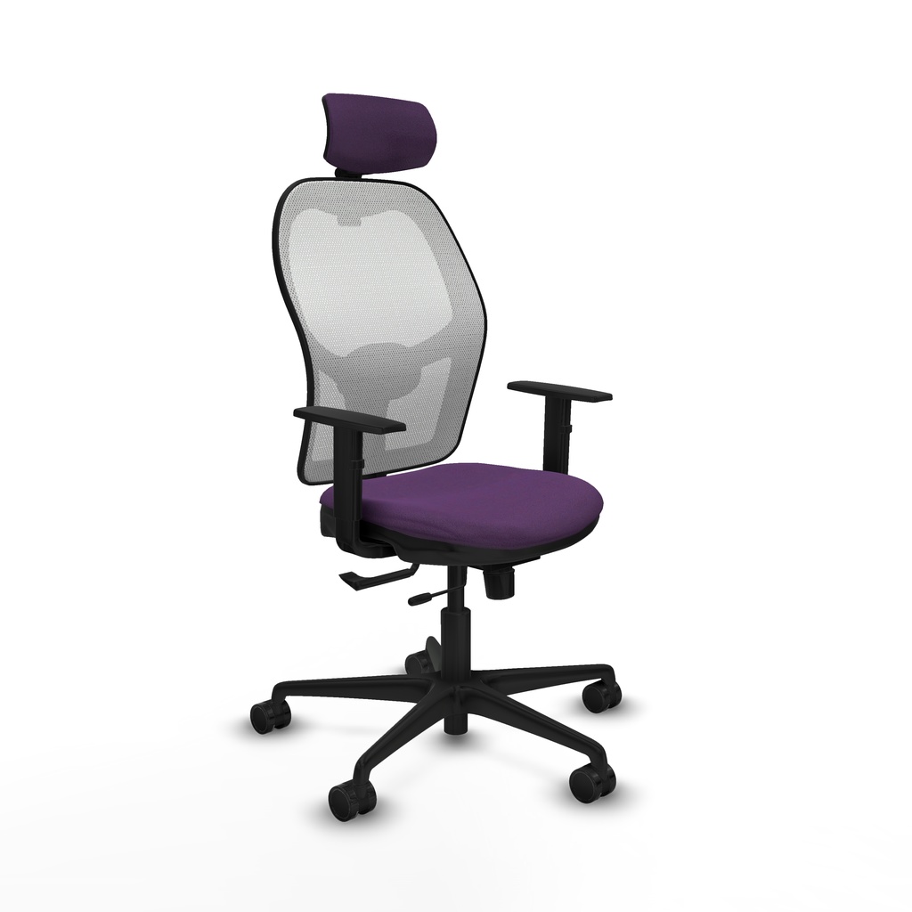Jorquera traslack malla blanca bali morado brazos 1D base nailon cabecero 2D ruedas 65mm nailon