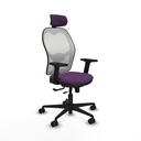 Jorquera traslack malla blanca bali morado brazos 2D base nailon cabecero 2D ruedas 65mm nailon