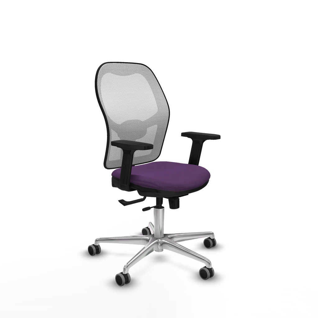 Jorquera traslack malla blanca bali morado brazos 2D base aluminio  ruedas 65mm engomada