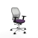 Jorquera traslack malla blanca bali morado brazos 2D base aluminio  ruedas 65mm nailon
