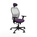 Jorquera traslack malla blanca bali morado brazos 3D base nailon cabecero fijo ruedas 65mm engomada