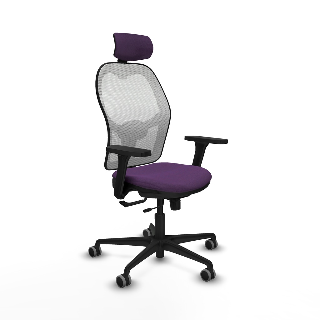 Jorquera traslack malla blanca bali morado brazos 3D base nailon cabecero 2D ruedas 65mm engomada