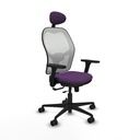 Jorquera traslack malla blanca bali morado brazos 3D base nailon cabecero fijo ruedas 65mm nailon