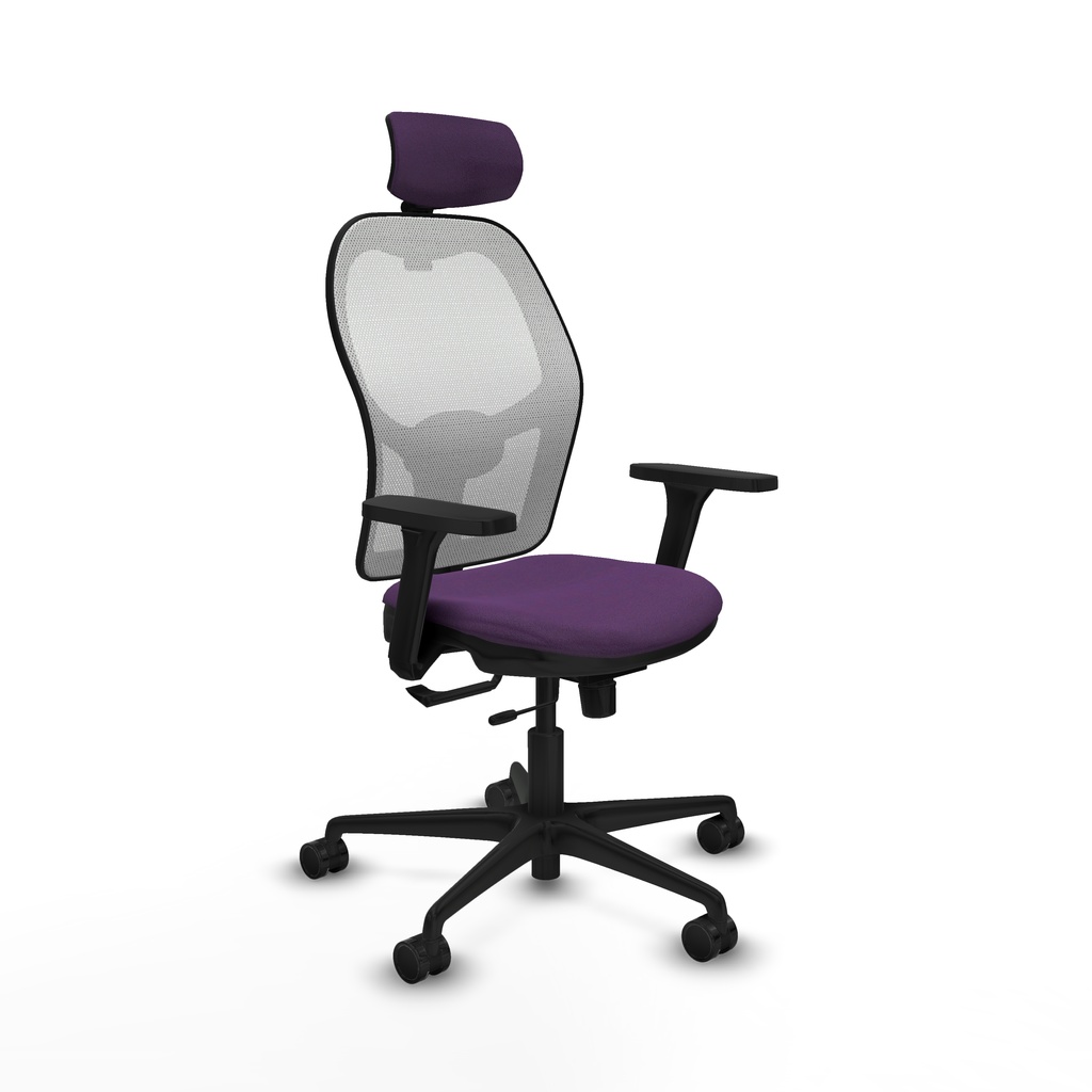 Jorquera traslack malla blanca bali morado brazos 3D base nailon cabecero 2D ruedas 65mm nailon