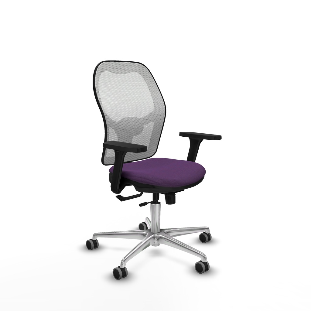 Jorquera traslack malla blanca bali morado brazos 3D base aluminio  ruedas 65mm engomada