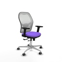 Jorquera traslack malla blanca bali lila brazos 2D base aluminio  ruedas 65mm engomada