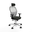 Jorquera traslack malla blanca bali negro brazos 1D base aluminio cabecero 2D ruedas 65mm nailon