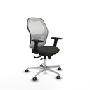 Jorquera traslack malla blanca bali negro brazos 2D base aluminio  ruedas 65mm engomada