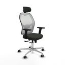 Jorquera traslack malla blanca bali negro brazos 2D base aluminio cabecero 2D ruedas 65mm engomada