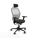 Jorquera traslack malla blanca bali negro brazos 3D base nailon cabecero 2D ruedas 65mm engomada