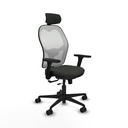 Jorquera traslack malla blanca bali negro brazos 3D base nailon cabecero 2D ruedas 65mm nailon