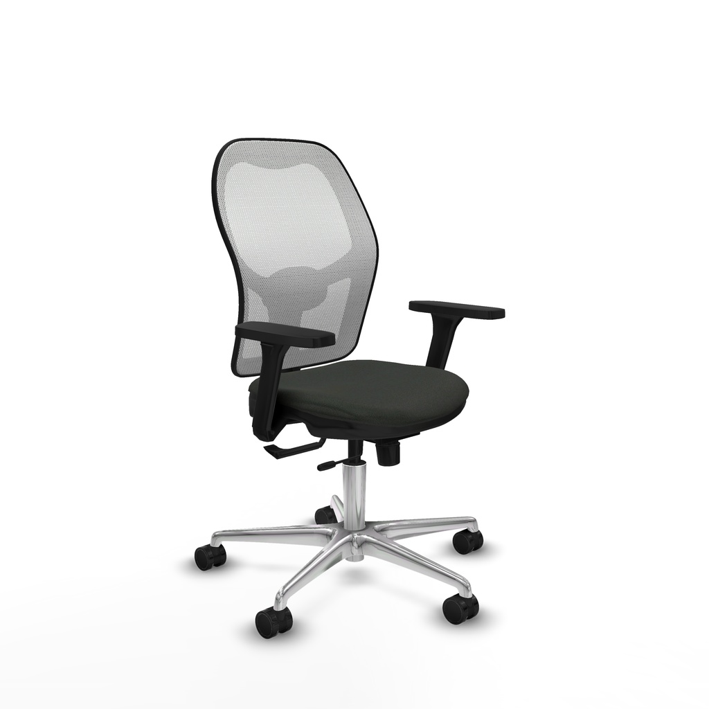Jorquera traslack malla blanca bali negro brazos 3D base aluminio  ruedas 65mm nailon