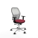 Jorquera traslack malla blanca bali granate brazos 1D base aluminio  ruedas 65mm engomada