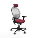 Jorquera traslack malla blanca bali granate brazos 3D base nailon cabecero 2D ruedas 65mm engomada