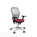 Jorquera traslack malla blanca bali granate brazos 3D base aluminio  ruedas 65mm engomada