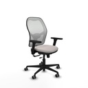 Jorquera traslack malla blanca similpiel blanco brazos 3D base nailon  ruedas 65mm engomada