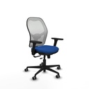 Jorquera traslack malla blanca similpiel azul brazos 3D base nailon  ruedas 65mm engomada