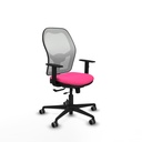 Jorquera traslack malla blanca similpiel rosa brazos 1D base nailon  ruedas 65mm engomada