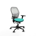 Jorquera traslack malla blanca similpiel turquesa brazos 3D base nailon  ruedas 65mm engomada