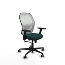 Jorquera traslack malla blanca similpiel verde botella brazos 3D base nailon  ruedas 65mm engomada
