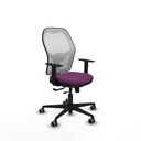 Jorquera traslack malla blanca similpiel morado brazos 1D base nailon  ruedas 65mm engomada