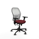 Jorquera traslack malla blanca similpiel granate brazos 3D base nailon  ruedas 65mm engomada