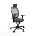 Jorquera traslack malla gris bali gris oscuro brazos 3D base nailon cabecero 2D ruedas 65mm engomada