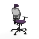 Jorquera traslack malla gris bali morado brazos 3D base nailon cabecero 2D ruedas 65mm nailon