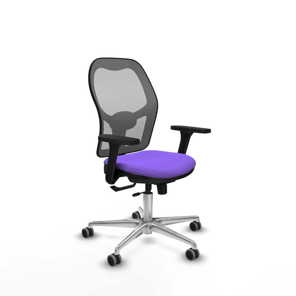 Jorquera traslack malla gris bali lila brazos 3D base aluminio  ruedas 65mm engomada
