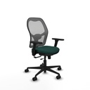 Jorquera traslack malla gris similpiel verde botella brazos 3D base nailon  ruedas 65mm nailon