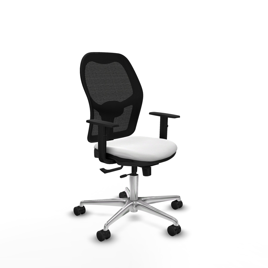 Jorquera traslack malla negra bali blanco brazos 1D base aluminio  ruedas 65mm nailon