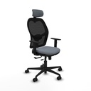 Jorquera traslack malla negra bali gris brazos 1D base nailon cabecero 2D ruedas 65mm nailon