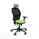Jorquera traslack malla negra bali pistacho brazos 3D base nailon cabecero 2D ruedas 65mm nailon