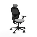 Jorquera traslack malla negra bali gris claro brazos 3D base nailon cabecero 2D ruedas 65mm nailon