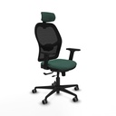 Jorquera traslack malla negra bali verde botella brazos 2D base nailon cabecero 2D ruedas 65mm engomada
