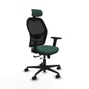 Jorquera traslack malla negra bali verde botella brazos 2D base nailon cabecero 2D ruedas 65mm nailon
