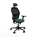 Jorquera traslack malla negra bali verde botella brazos 3D base nailon cabecero fijo ruedas 65mm nailon