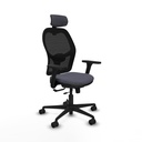 Jorquera traslack malla negra bali gris oscuro brazos 3D base nailon cabecero 2D ruedas 65mm nailon