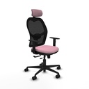 Jorquera traslack malla negra bali rosa brazos 1D base nailon cabecero 2D ruedas 65mm nailon