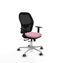 Jorquera traslack malla negra bali rosa brazos 1D base aluminio  ruedas 65mm engomada