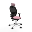 Jorquera traslack malla negra bali rosa brazos 1D base aluminio cabecero 2D ruedas 65mm nailon