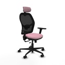 Jorquera traslack malla negra bali rosa brazos 3D base nailon cabecero 2D ruedas 65mm nailon