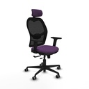 Jorquera traslack malla negra bali morado brazos 2D base nailon cabecero 2D ruedas 65mm engomada