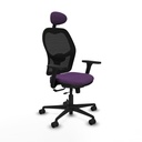 Jorquera traslack malla negra bali morado brazos 3D base nailon cabecero fijo ruedas 65mm nailon