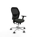 Jorquera traslack malla negra bali negro brazos 3D base aluminio  ruedas 65mm engomada