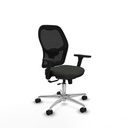 Jorquera traslack malla negra bali negro brazos 3D base aluminio  ruedas 65mm nailon