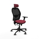 Jorquera traslack malla negra bali granate brazos 3D base nailon cabecero 2D ruedas 65mm engomada