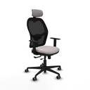 Jorquera traslack malla negra similpiel blanco brazos 1D base nailon cabecero 2D ruedas 65mm engomada