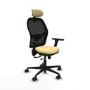 Jorquera traslack malla negra similpiel crema brazos 3D base nailon cabecero 2D ruedas 65mm nailon