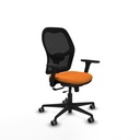 Jorquera traslack malla negra similpiel naranja brazos 3D base nailon  ruedas 65mm engomada